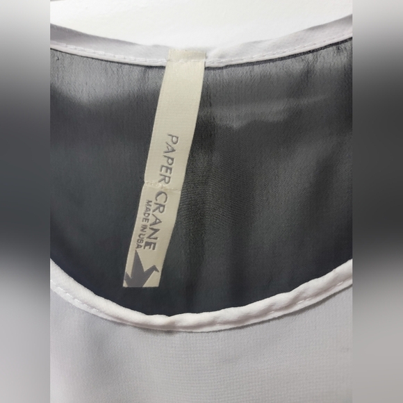 Paper Crane Hi-low Front Sheer Tank Medium - Picture 2 of 6